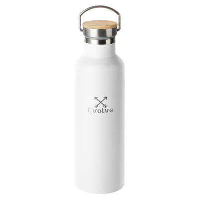 EVOLVE Insulated Stainless Steel Water Bottle 750ml - Evolve Travel Goods Adventure Towel - Sustainable, Made From Recycled Plastic and Sand Free
