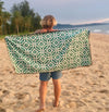 Aegean - Evolve Travel Goods Adventure Towel - Sustainable, Made From Recycled Plastic and Sand Free